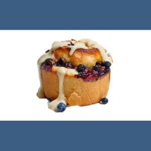 Frenzi Frozen Yogurt_Frozen Yogurt and Toppings Combo_Blueberry Cinnamon Roll